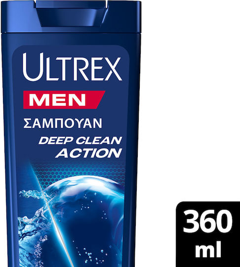 Ultrex Men Deep Clean Action Shampoos against Dandruff for Normal Hair 360ml