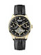 Ingersoll Hawley Automatic Watch Chronograph Automatic with Black Leather Strap