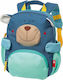 Sigikid Bear School Bag Backpack Kindergarten Blue with Water Bottle Holder 5.2Liters