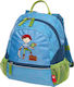 Sigikid Pirate School Bag Backpack Kindergarten Blue with Water Bottle Holder