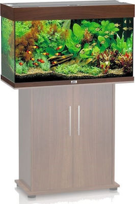 Juwel Rio Fish Aquarium Capacity 125lt with Lighting, Heater, Circulator, Filter and 81x36x50cm. Brown 01700