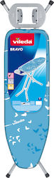 Vileda Bravo Foldable Ironing Board for Steam Ironing Station Μπλε 120x38cm