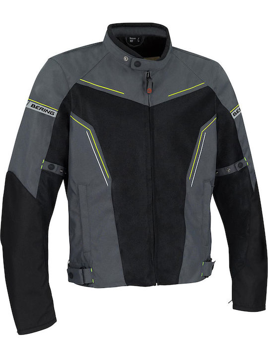 Bering Cancun Men's Motorcycle Jacket 4 Seasons Grey/Black