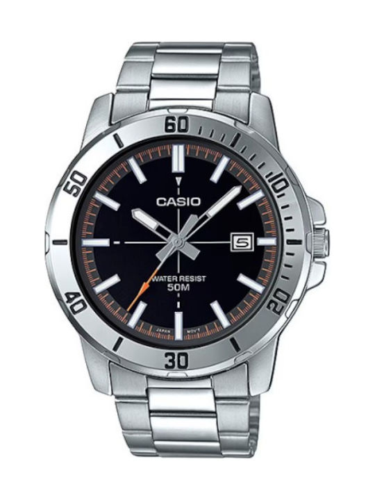 Casio Men's Watch 45mm Battery with Silver Meta...