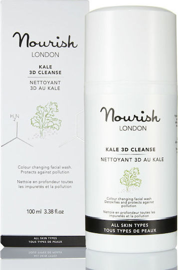 Nourish London Kale 3D Cleanse Colour Changing Facial Wash All Sk Gel Καθαρισμού Προσώπου 100ml
