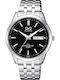 Q&Q Men's Watch 42mm Battery with Silver Metal Bracelet