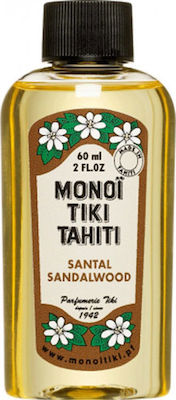 Monoi Tiki Tahiti Santal Sandalwood Oil for Face, Hair, and Body 60ml