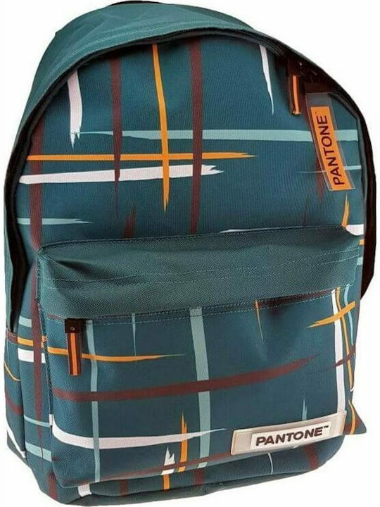 Graffiti Pantone Round Backpack School Bag Backpack Junior High-High School in Green color