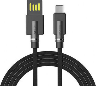 GOLF USB 2.0 Cable USB-C male - USB-A male Black 1m (GC-54T-BK)
