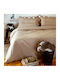 Melinen Sheet for Single Bed with Elastic 100x200+30cm. Urban Mocca