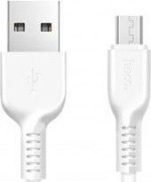 Hoco X20 Flash 1m Regular USB 2.0 to micro USB Cable White (HOC-X20m-W)