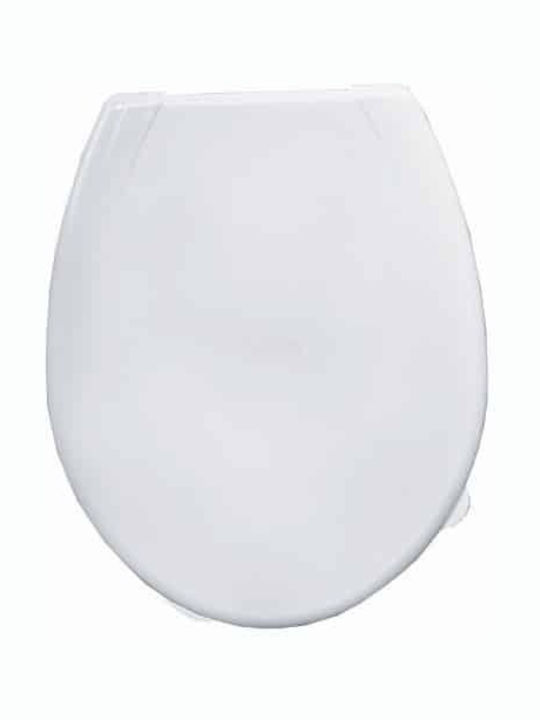 Nikiplast Plastic Soft Close Toilet Seat White MD 45cm