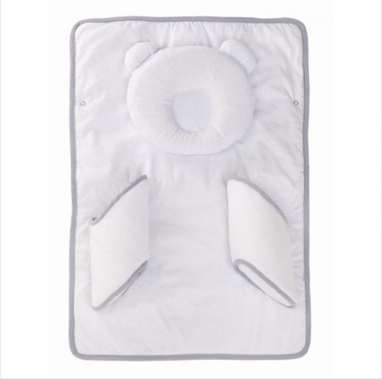 Candide Baby- und Kinderkissen Bettverkleinerer Panda Pad Premium Quadrat Weiß