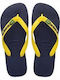 Παιδικές Σαγιονάρες Flip Flops Κίτρινες Brasil Logo