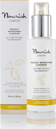 Nourish London Protect Refreshing Cleanser Emulsion Cleansing Face 100ml