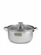 Venus Basic Inox Tiefer Edelstahl-Topf 3.6Es / 22cm