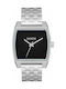 Nixon Time Tracker Uhr Batterie mit Silber Metallarmband