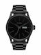 Nixon Sentry Ανδρικό Ρολόι 42mm Μπαταρίας με Μαύρο Μεταλλικό Μπρασελέ