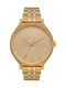 Nixon Clique Watch with Gold Metal Bracelet