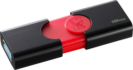 Kingston DataTraveler 106 16GB USB 3.1 Stick Μαύρο