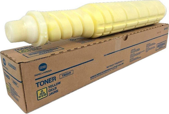 Konica Minolta TN-620Y Original Toner Laser Printer Galben 64000 Pagini (A3VX256)