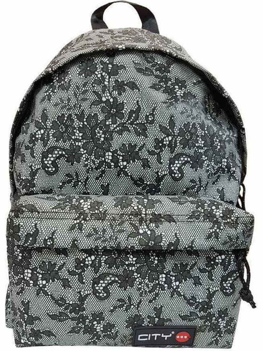 Lyc Sac City The Drop Laces School Bag Backpack Junior High-High School Gray