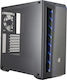CoolerMaster MasterBox MB510L Midi Tower Компютърна кутия със странично прозорче Син