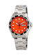 Orient Men's Watch 42mm Automatic with Silver Metal Bracelet
