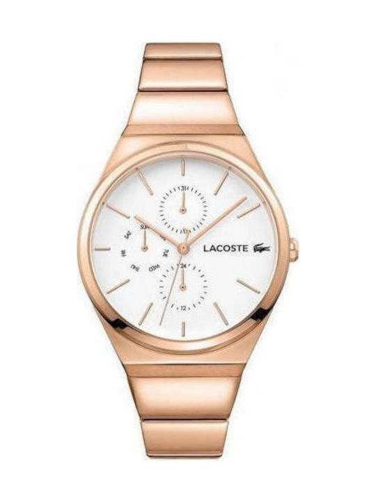 Lacoste Watch with Pink Gold Metal Bracelet 2001036