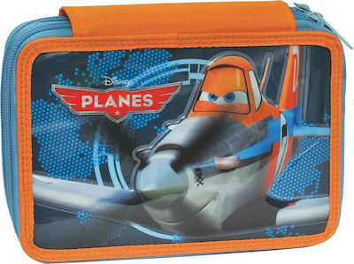 Gim Planes Pencil Case Full with 2 Compartments Blue