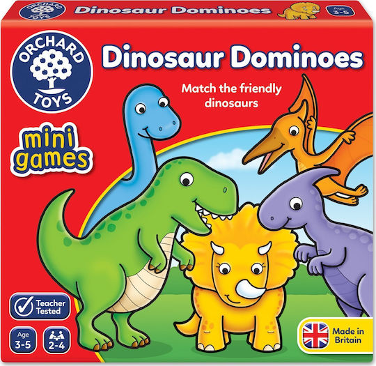 Brettspiel Toys Dinosaur Dominoes Mini für 3-5 Spieler 2+ Jahre (EN) Orchard