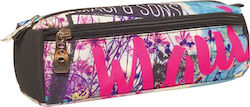 Maui & Sons Pencil Case Barrel with 2 Compartments Fuchsia