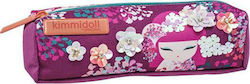 Kimmidol Pencil Case Barrel with 1 Compartment Pink