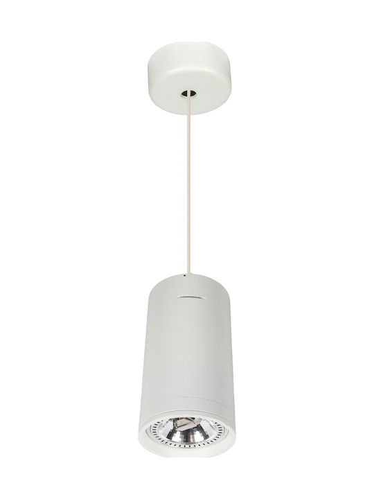 VK Lighting VK/04053 Pendant Light Single-Light for Socket GU10 White