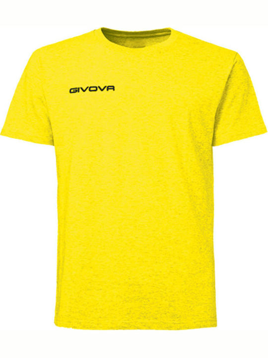 Givova Fresh Αθλητικό T-shirt Κίτρινο