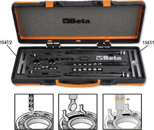 Beta 1547/C6 Σετ Εξωλκείς για Ρουλεμάν