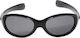 King Pinguin Kinder Polarisiert Oval Kinder-Sonnenbrillen mit Polarisiertem Glas Schwarz