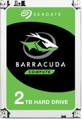 Seagate Barracuda 2TB HDD Σκληρός Δίσκος 3.5" SATA III 7200rpm με 256MB Cache για Desktop