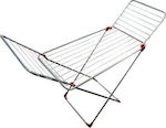 Viovas Aluminum Folding Floor Clothes Drying Rack with Hanging Length 16m