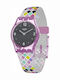 Swatch Squarolor Women's Watch with Purple Rubber Strap