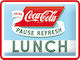 Nostalgic Art Unterschrift Wanddekoration aus Metallisch Coca-Cola - Lunch