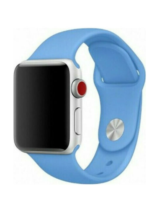 Tech-Protect Curea Silicon cu Pin Denim Blue (Apple Watch 42/44/45mm - Ceas Apple 42/44/45mm)