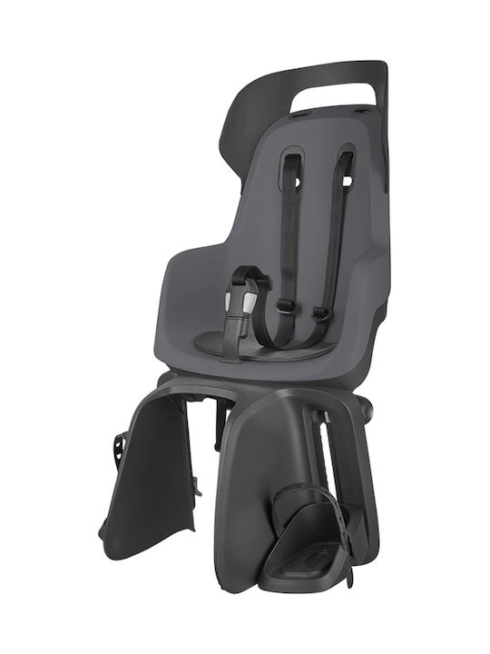 Bobike Go Rear Kids Bicycle Seat Luggage Rack Gray