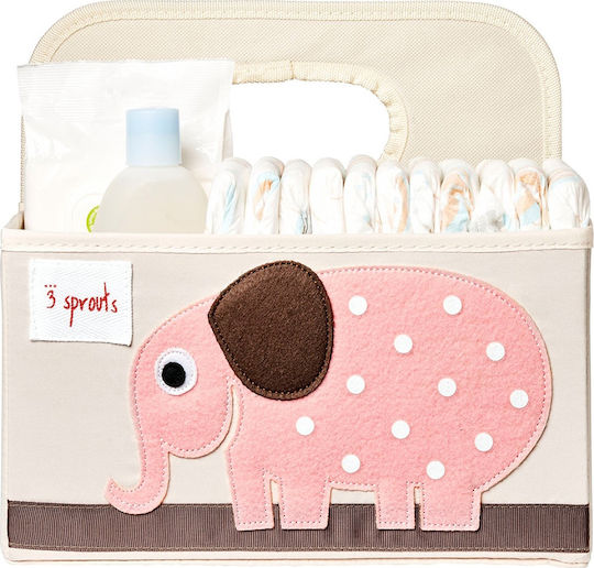 3 Sprouts Βρεφικό Καλάθι Καλλυντικών Elephant Ροζ 3 Sprouts Βρεφικό Καλάθι Καλλυντικών Elephant Ροζ