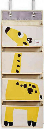 3 Sprouts Nursery Wall Banner Giraffe Yellow