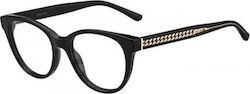 Jimmy Choo Plastic Eyeglass Frame Black JC 194 807