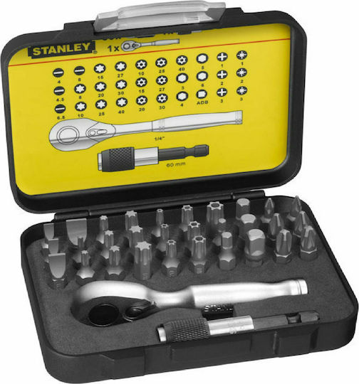 Stanley Ratschen- & Steckschlüssel-Sets 1\4" 32Stück
