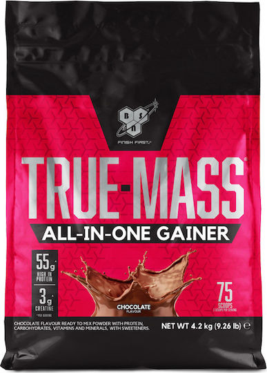 BSN True Mass All-in-one Gainer με Κρεατίνη & Γεύση Σοκολάτα 4.2kg