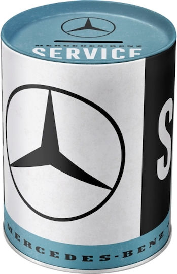 Nostalgic Art Mercedes-Benz - Service Kinder Spardose Metallisch Bunt 10x10x13cm