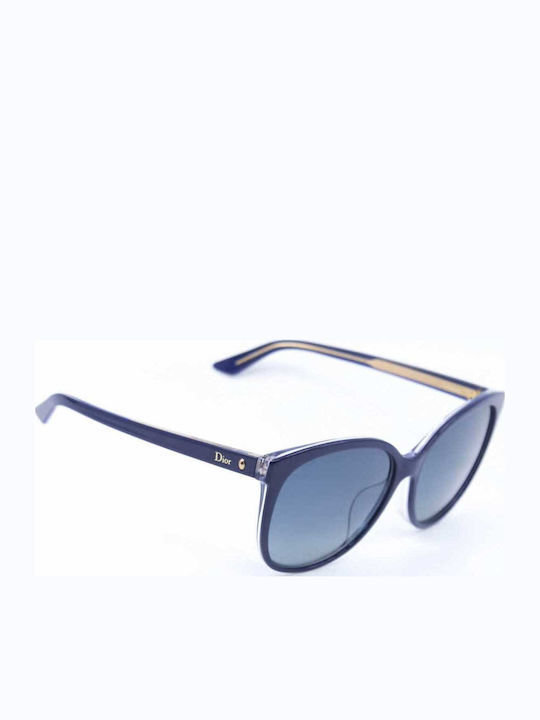 Dior Montaigne Women's Sunglasses with Blue Plastic Frame and Blue Lens 22KS MVTHD